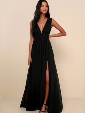 Heavenly Hues Black Maxi Dress NWT Size X-Large